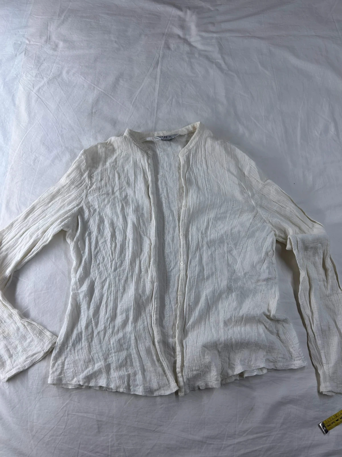 Cardigan blanc crème vintage taille 42 100% Cotton